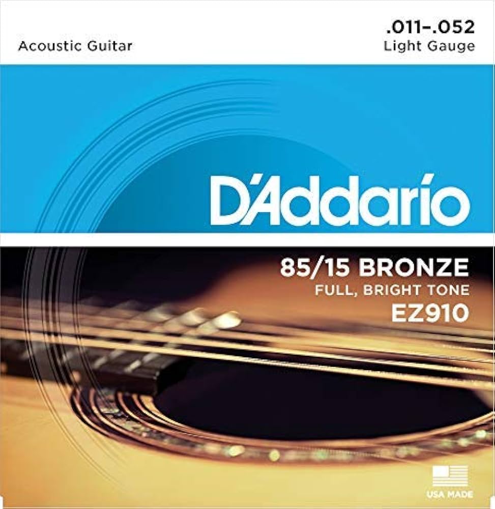 D'Addario EZ-910 Great American Bronze Wound Light